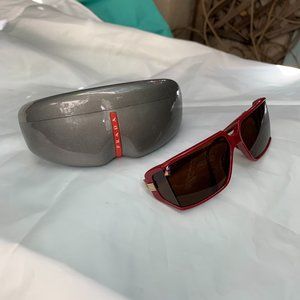 Vintage Red Prada Sunglasses